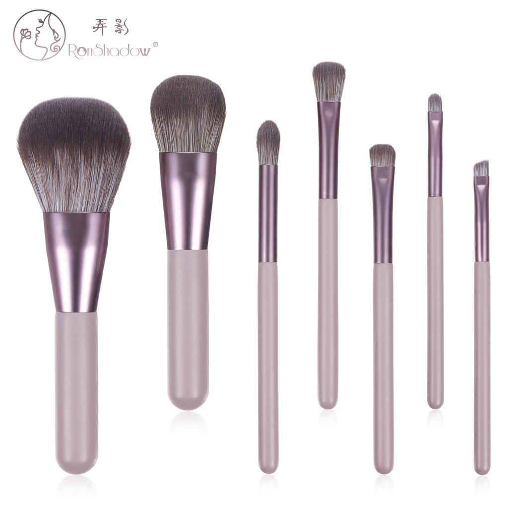 Mini Grape Makeup Brush Set with 7 Brushes