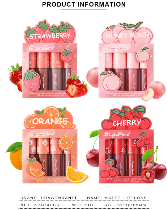 Matte Non-Stick Cup Lip Glaze Set
