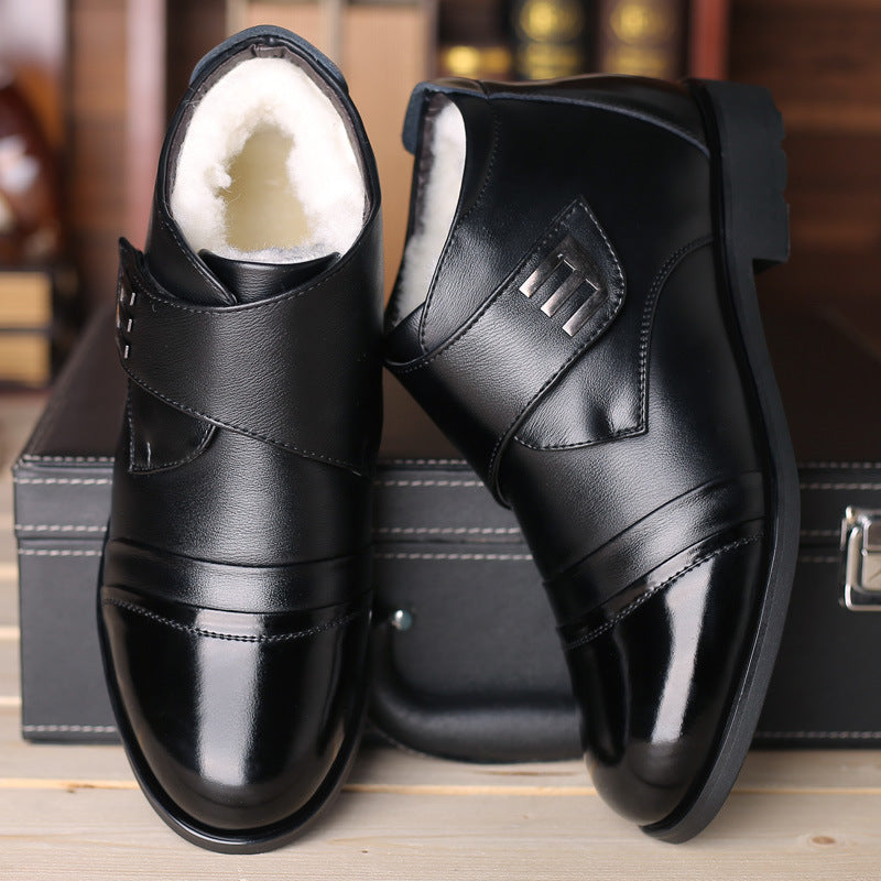 Men's Winter High-Top Warm Leather Shoes (Casual & Business)