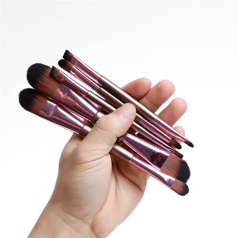 Rose Gold Makeup Brush Set - 5 Pieces