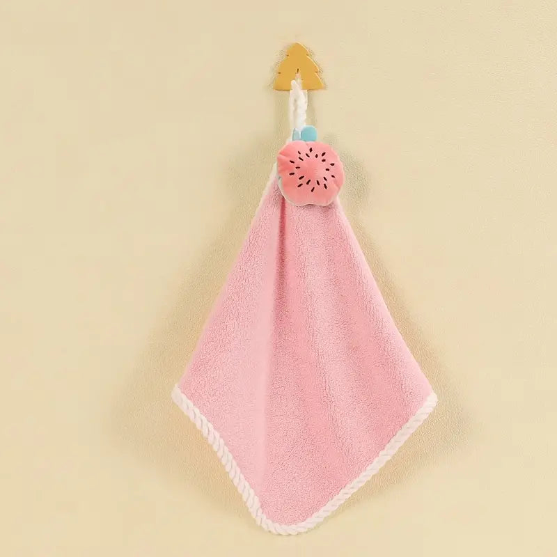 Cute Super Absorbent Coral Fleece Hand Towel (1pc)