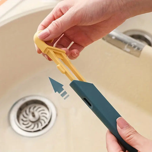 2-in-1 Cooktop Brush with Tweezers for Kitchen Cleaning