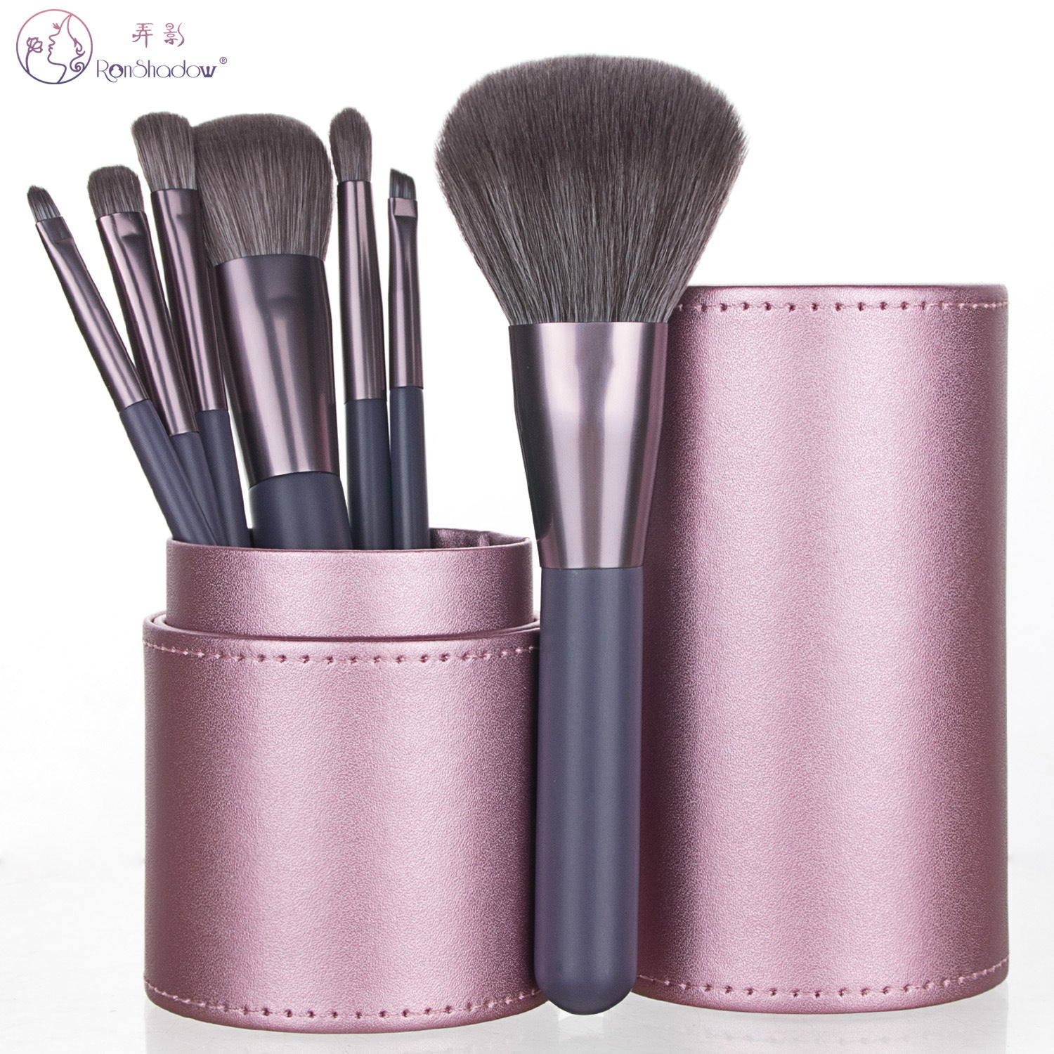 Mini Grape Makeup Brush Set with 7 Brushes