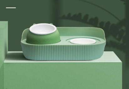 Ceramic Cat Food Bowl for Cervical Spine Support