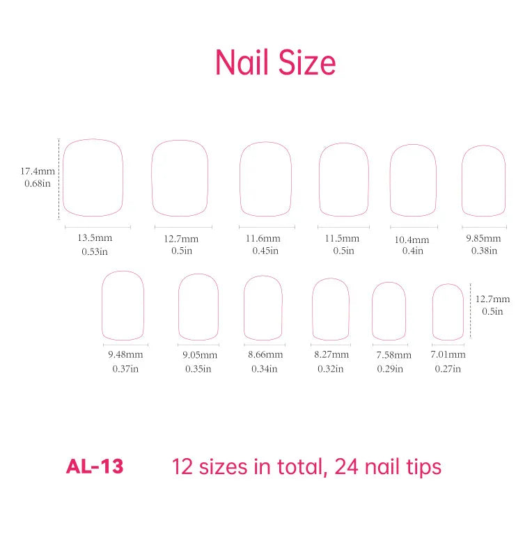 Pure Color Fake Nails