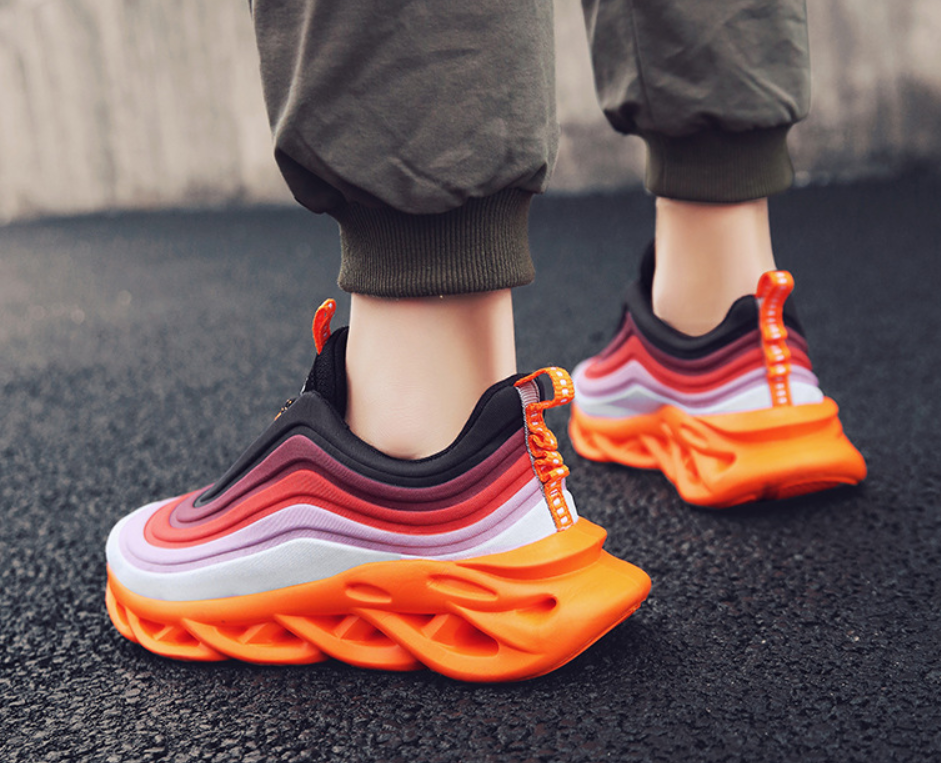 Casual and Running Sneakers with Mesh Design