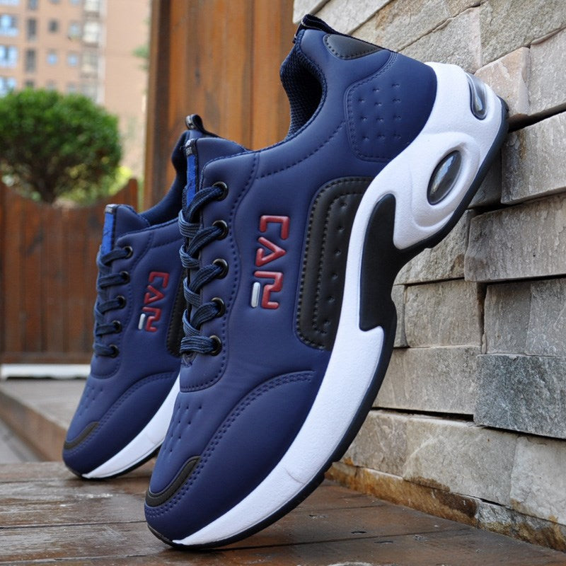 Men's Stylish Black Waterproof Casual Sneakers