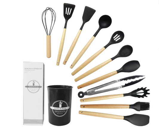 High-Temperature Resistant Silicone Spatula Set