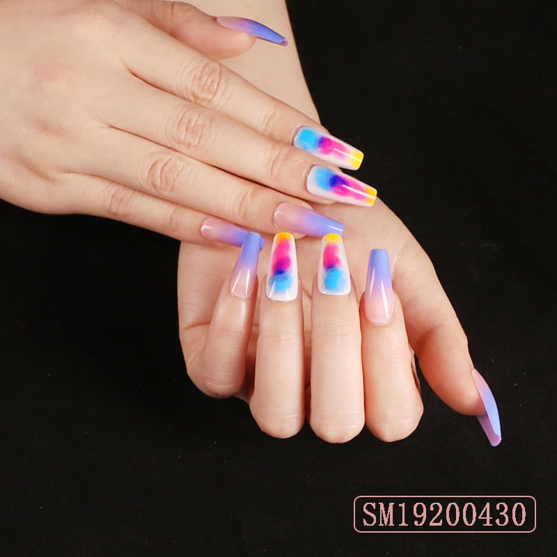 European and American Style Long Ballet Fake Nails