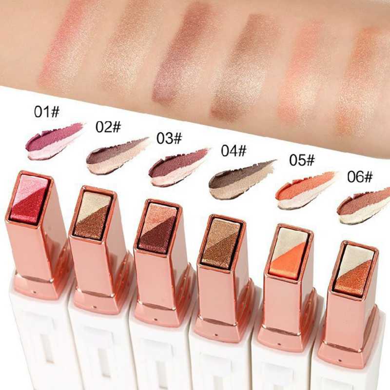 Double Color Glitter Eyeshadow Stick - Matte & Waterproof