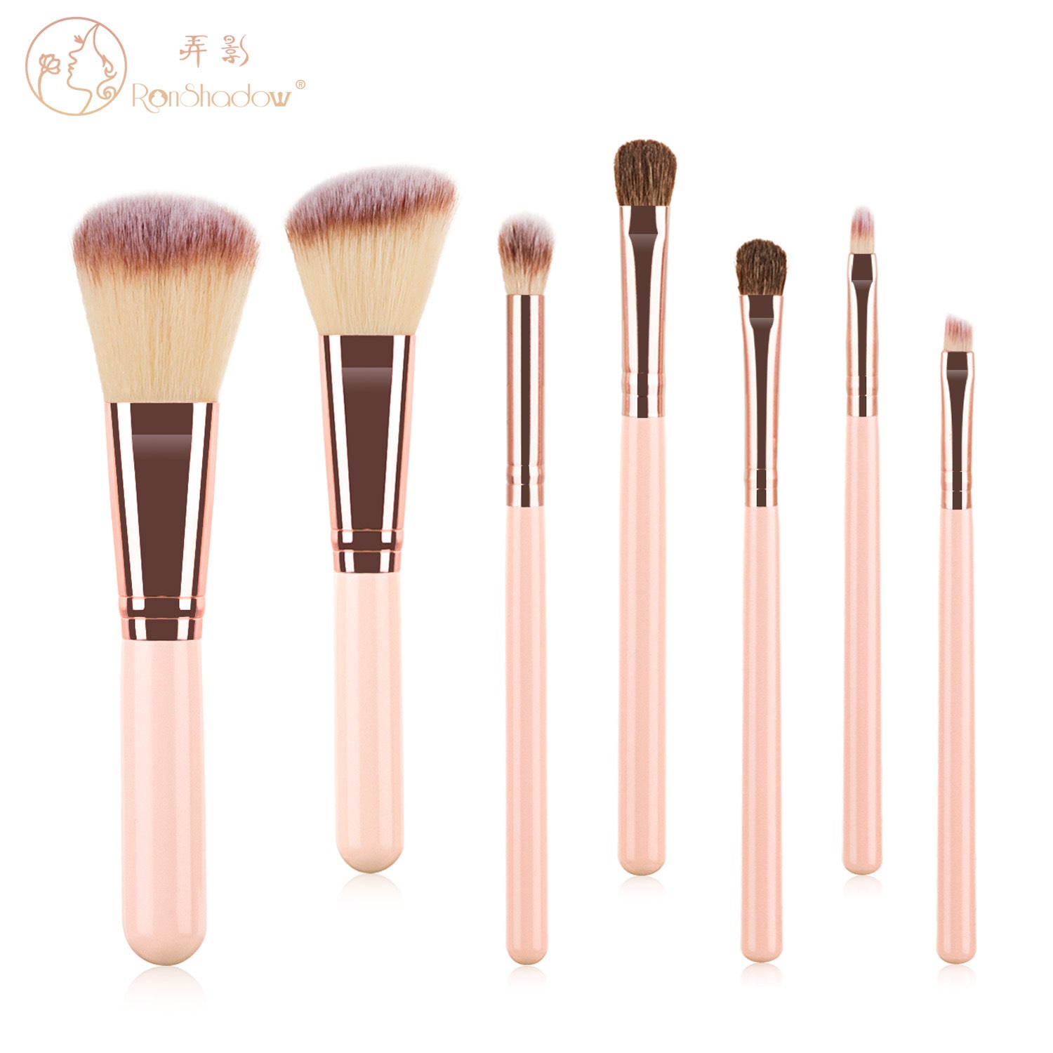 Mini Grape Makeup Brush Set with 7 Brushes