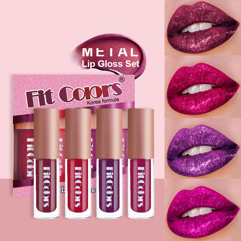 Metallic Non-Stick Pearlescent Diamond Lip Gloss