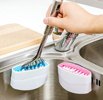 Suction Cup Cleaning Brush for Kitchen Utensils