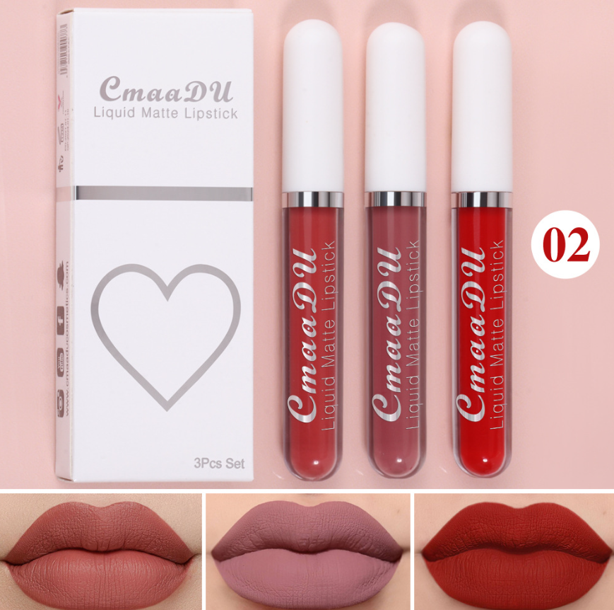 Matte Waterproof Non-stick Lip Gloss Set