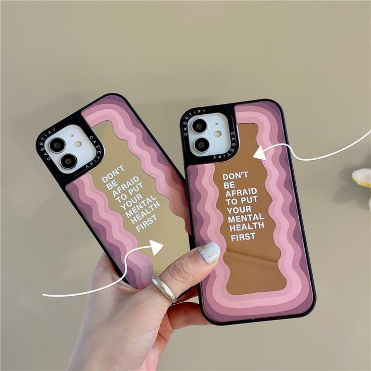 Purple English All-Inclusive Mirror Case