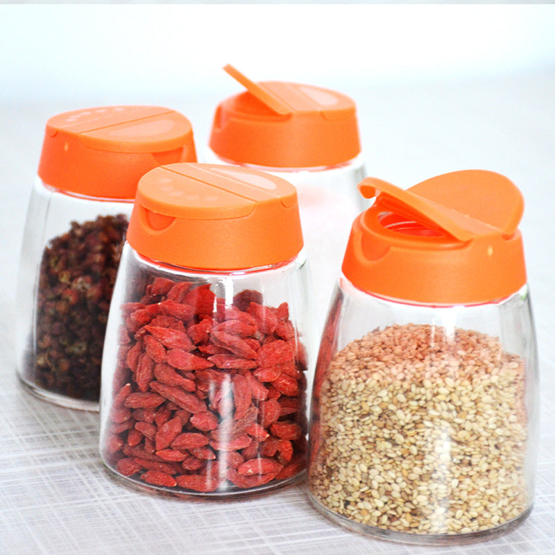 Kitchen Utensils and Glass Spice Jars Set