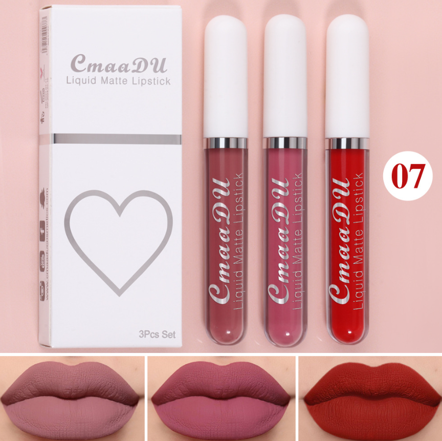 Matte Waterproof Non-stick Lip Gloss Set