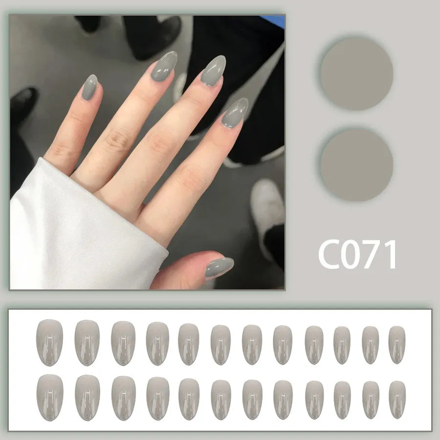 Pure Color Fake Nails