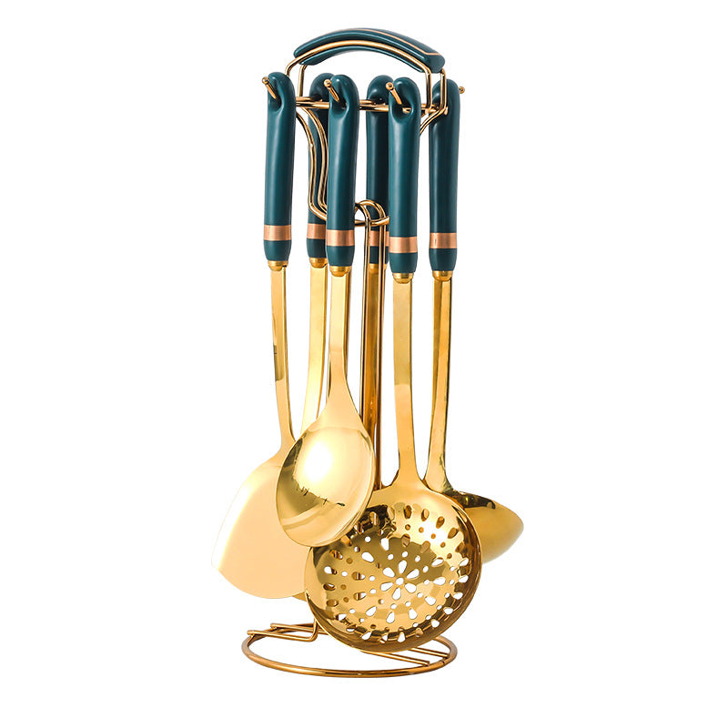 Nordic Luxury Kitchen Utensil Set with Ceramic Handle