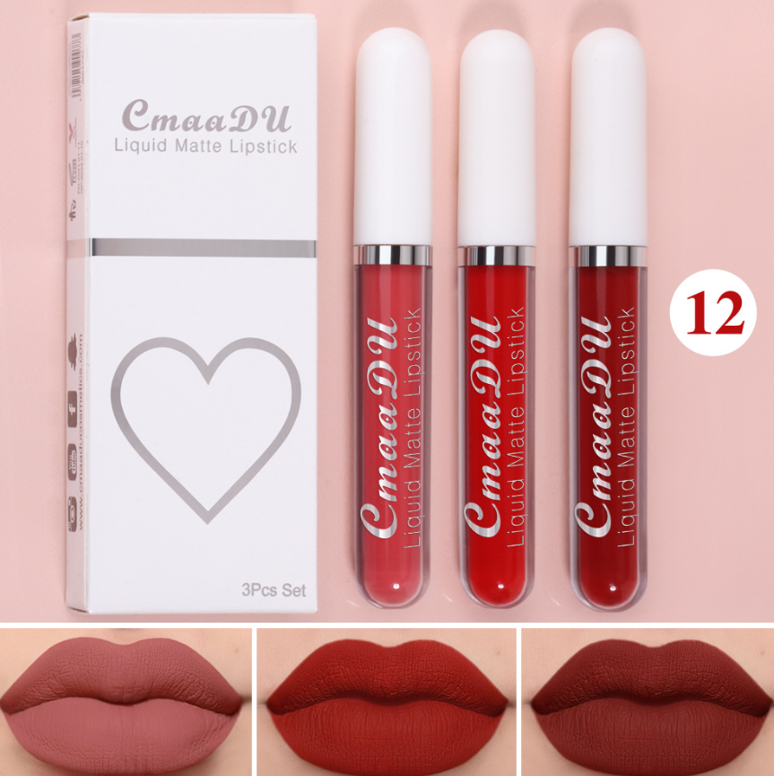 Matte Waterproof Non-stick Lip Gloss Set