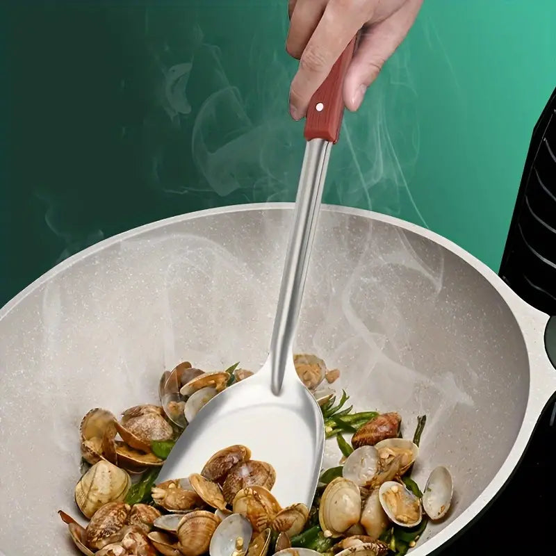 Stainless Steel Kitchen Utensils Set with Heat-Resistant Handle