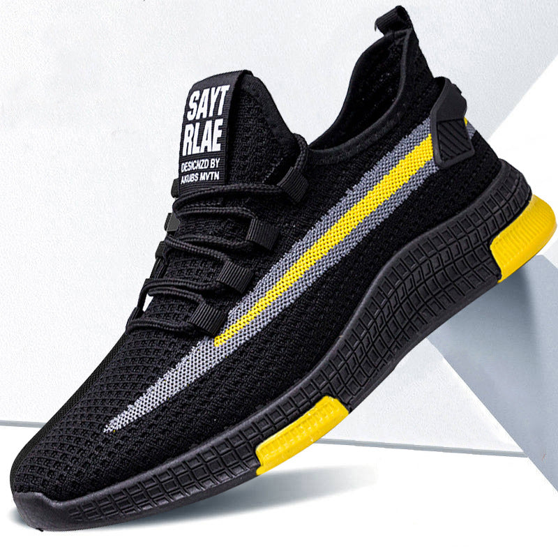 Men's Running Shoes - Fall Knit Sports Sneakers