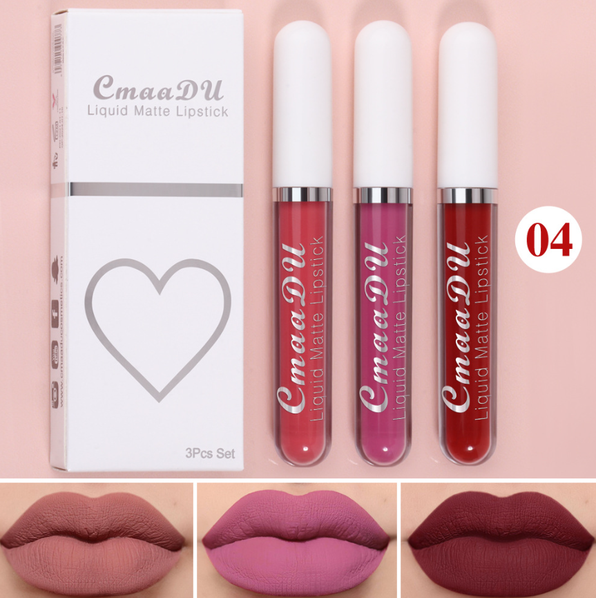 Matte Waterproof Non-stick Lip Gloss Set