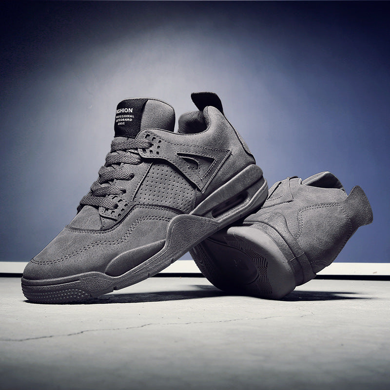 Men's Retro Leather Mid-Top Fashion Sports Shoes