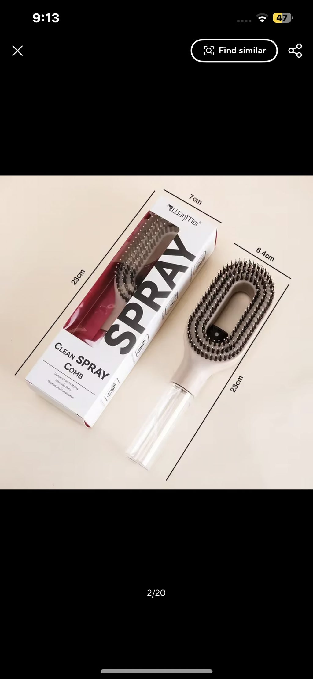 2in1 Sprayer Comb Detangling Scalp Massage Hairbrush with Spray Bottle Essential Oil Water Mist Spray Brush Anti-static Summer