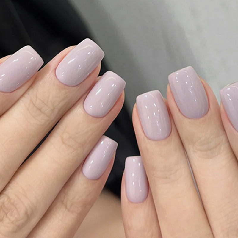 Pure Color Fake Nails