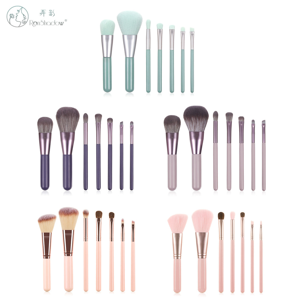 Mini Grape Makeup Brush Set with 7 Brushes