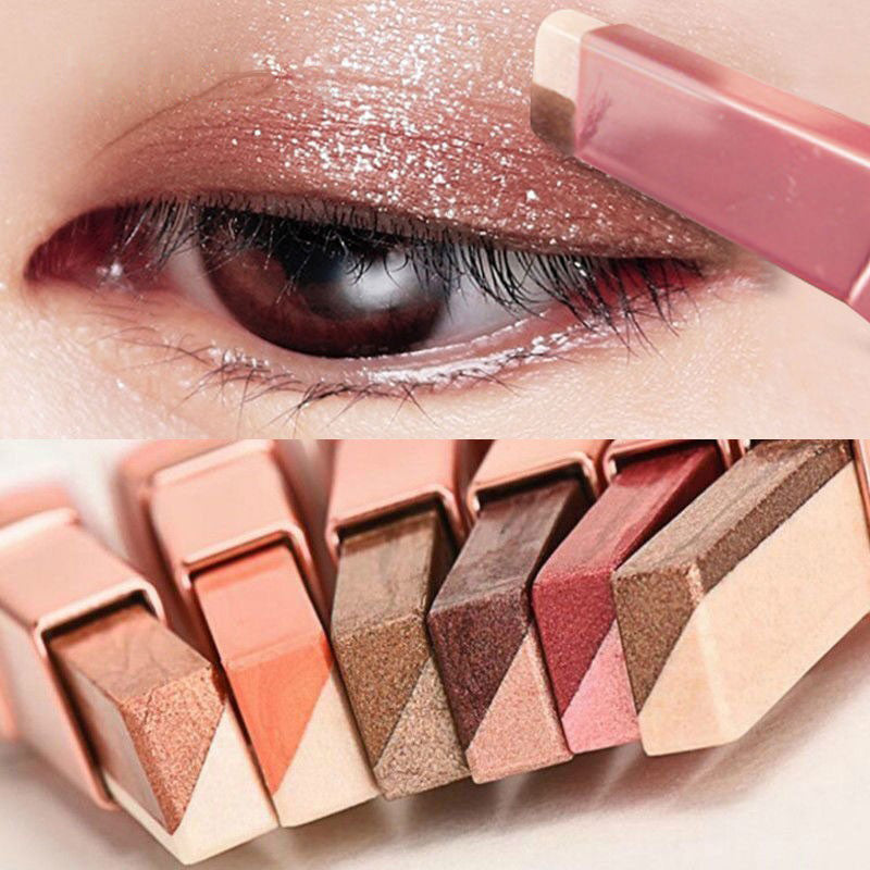 Double Color Glitter Eyeshadow Stick - Matte & Waterproof