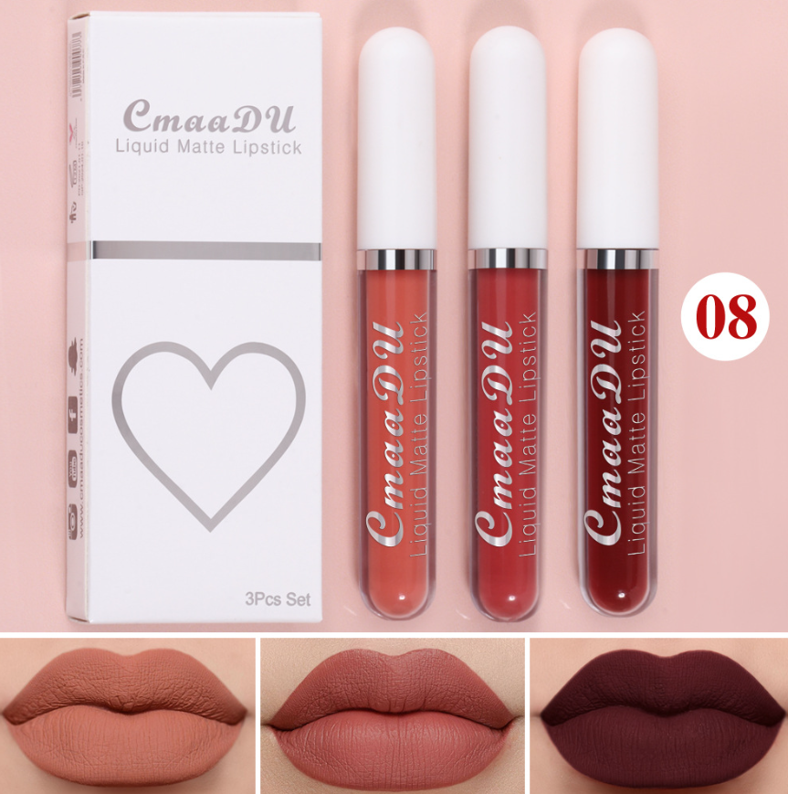 Matte Waterproof Non-stick Lip Gloss Set