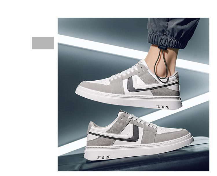 Men's Versatile White Sports Sneakers – Casual & All-Occasion