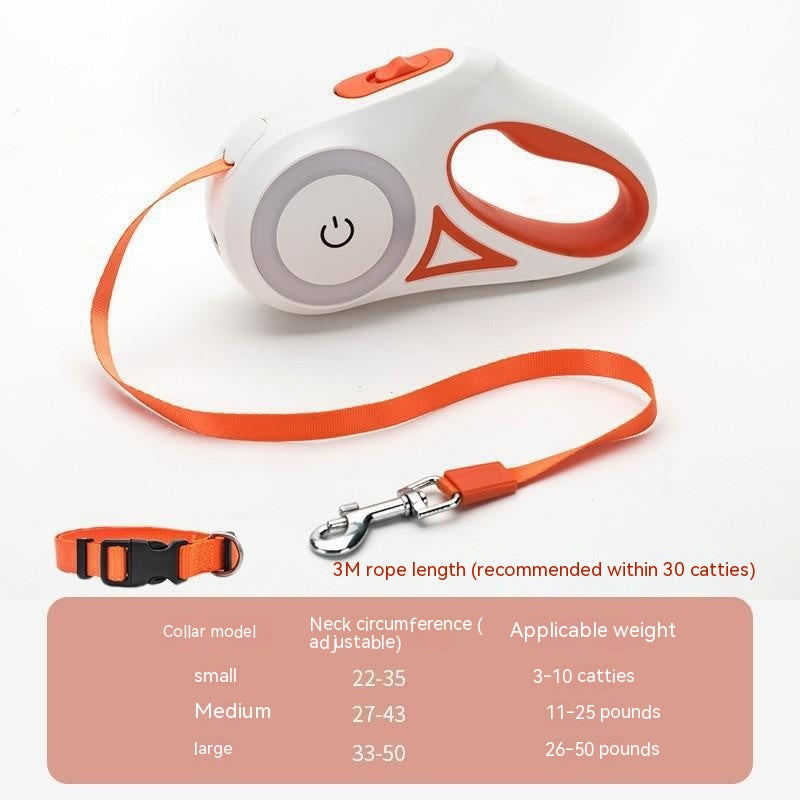 Retractable Luminous Automatic Pet Leash for Outings