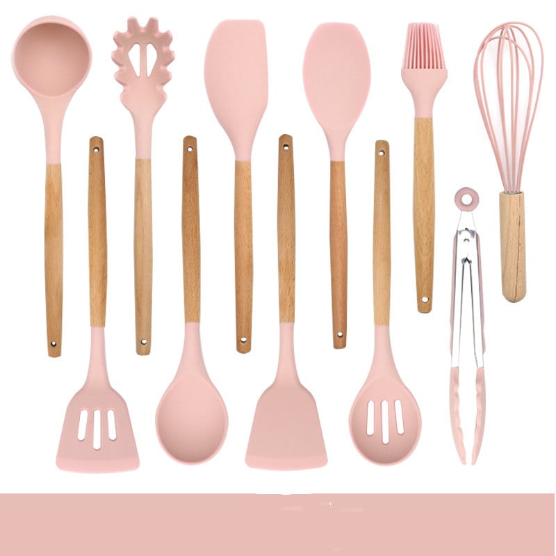 Silicone Spatula with Wooden Handle for Baking Tools