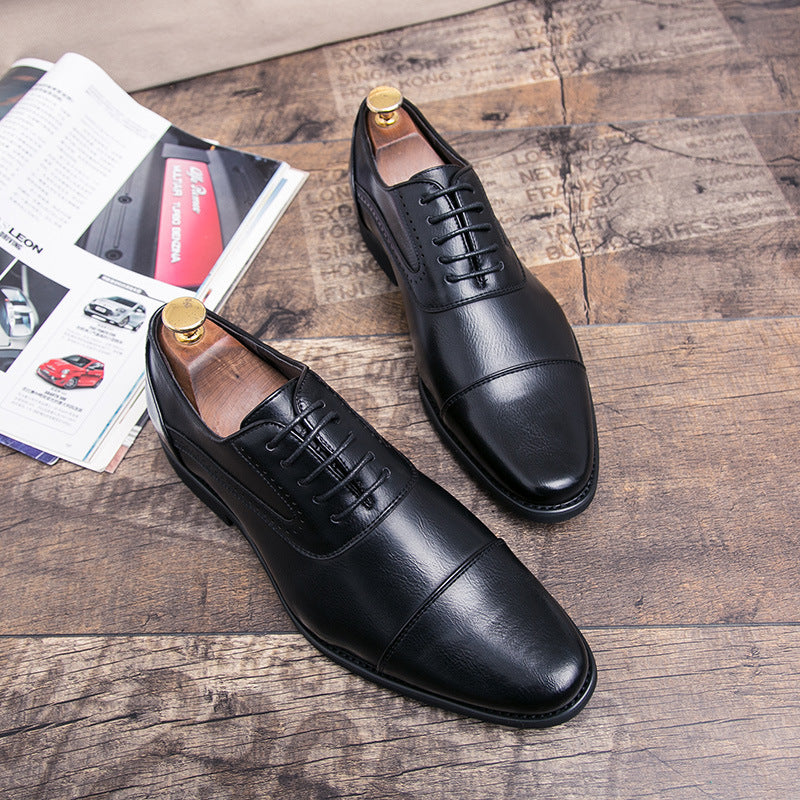Retro Pointed Toe Oxford Shoes for Business (Korean Style)