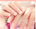 French Long Fake Nails for Nail Art (Full Set)