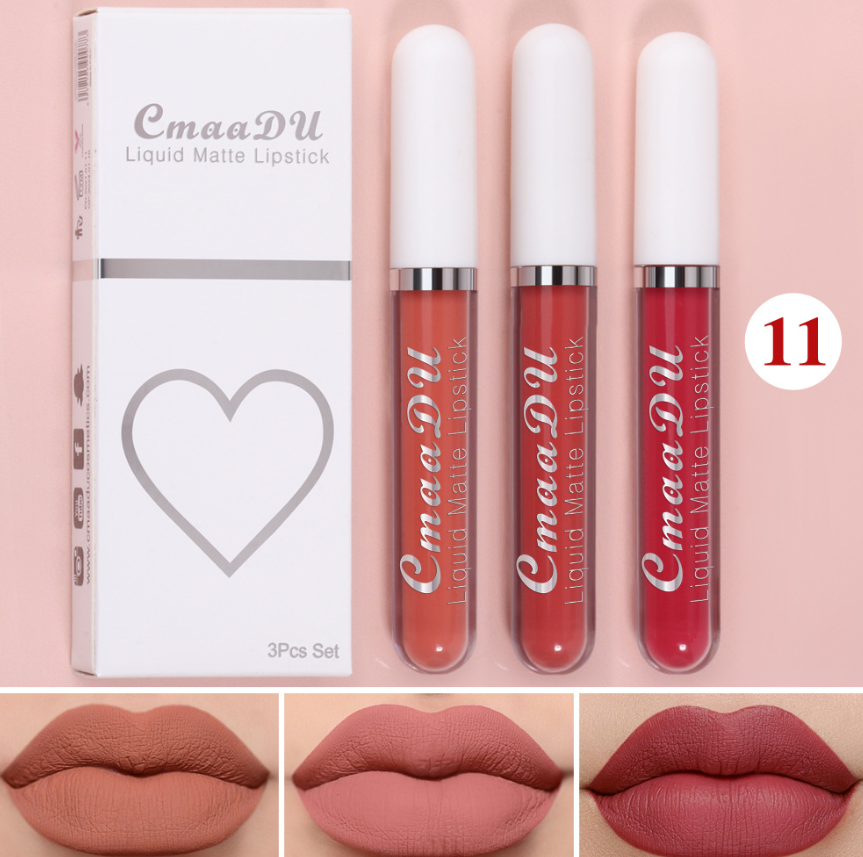 Matte Waterproof Non-stick Lip Gloss Set