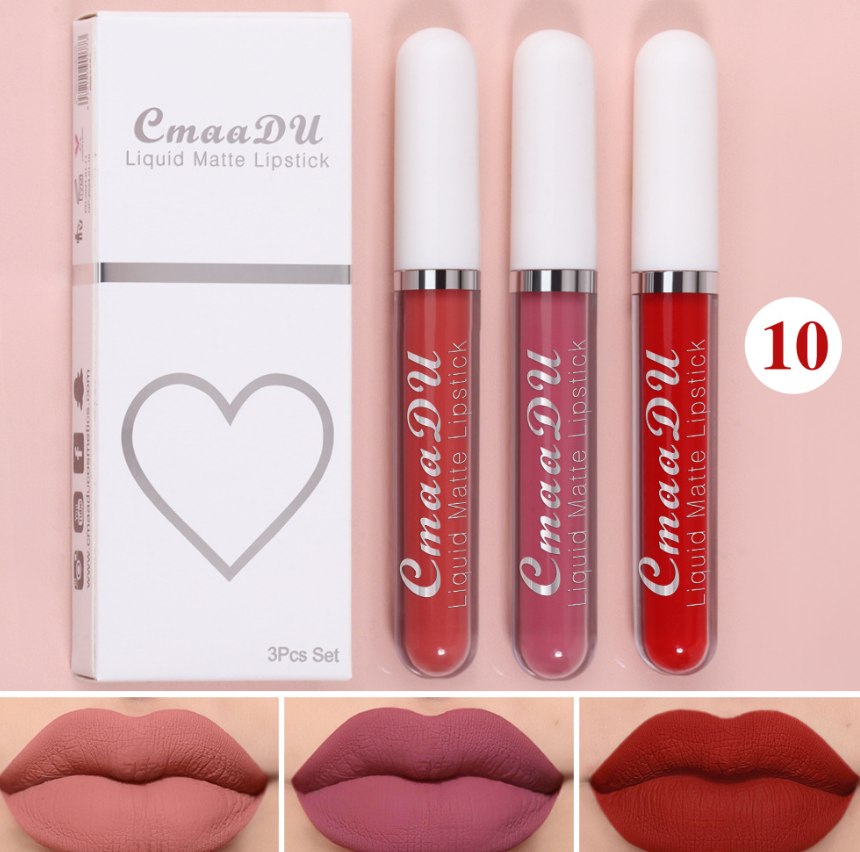 Matte Waterproof Non-stick Lip Gloss Set