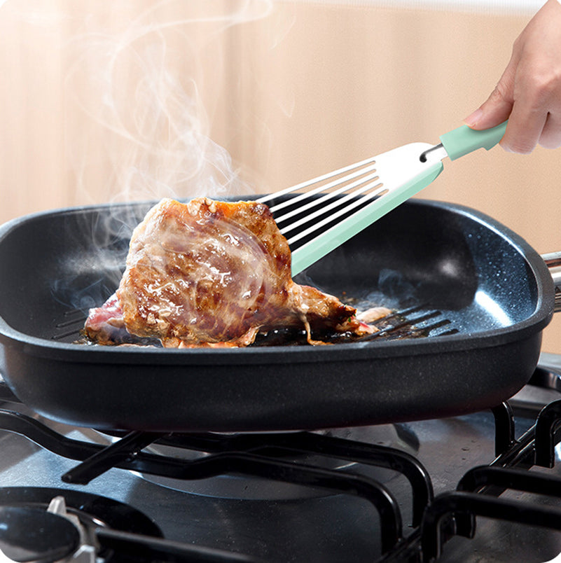 Nonstick Fish Spatula - Thin Silicone Turner for Cooking