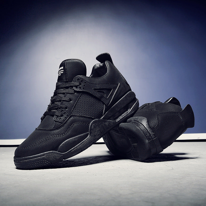 Men's Retro Leather Mid-Top Fashion Sports Shoes