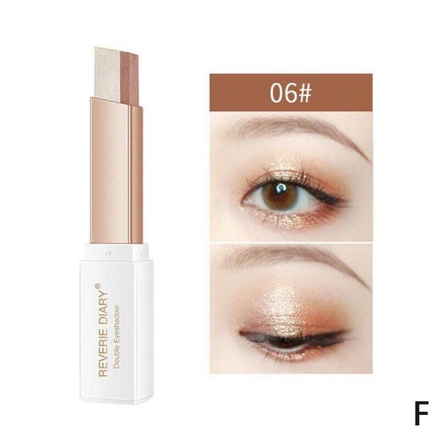 Double Color Glitter Eyeshadow Stick - Matte & Waterproof