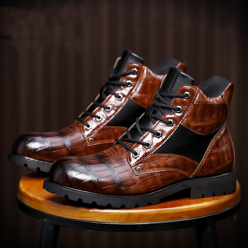 Vintage Men's Mid-top Leather Fashion Shoes