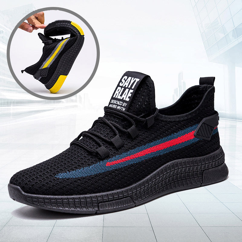 Men's Running Shoes - Fall Knit Sports Sneakers