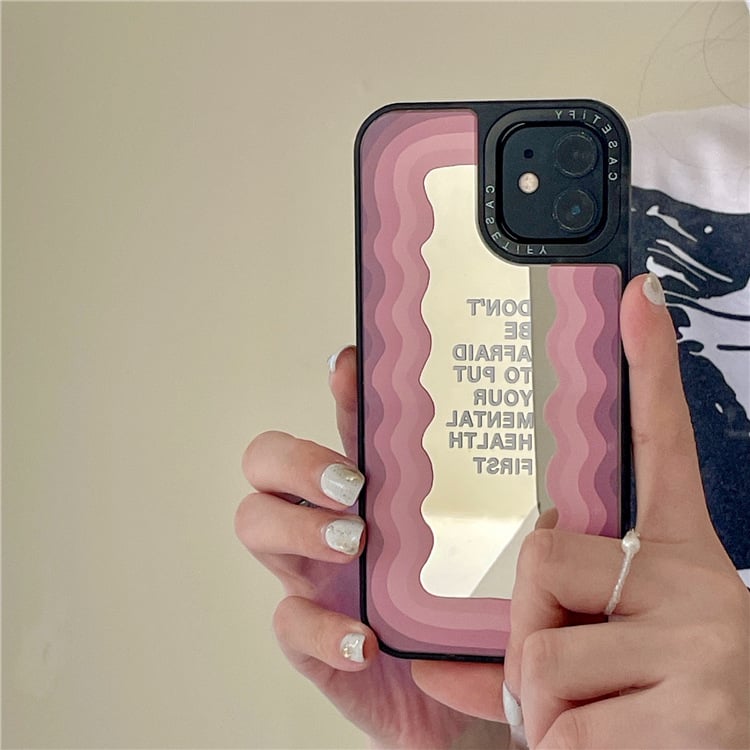 Purple English All-Inclusive Mirror Case